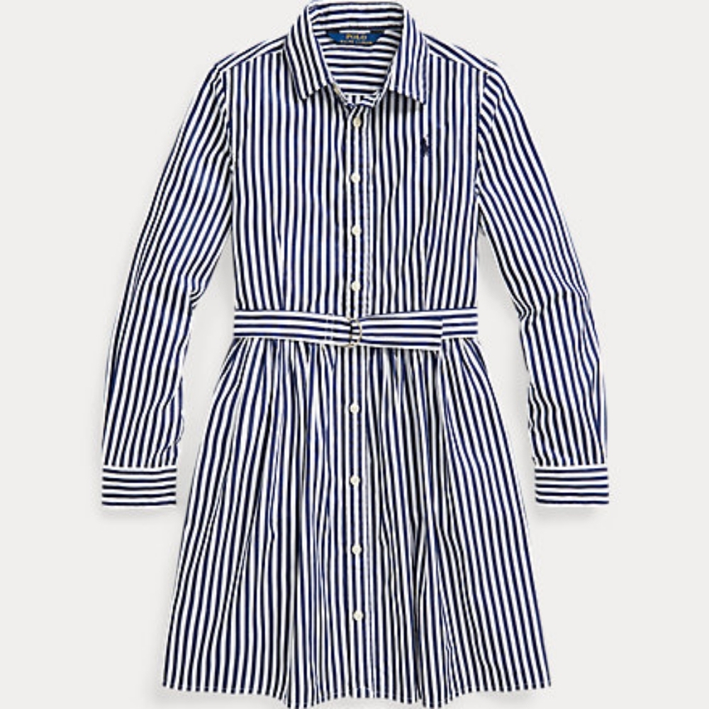 Girls Polo Button Down Dress